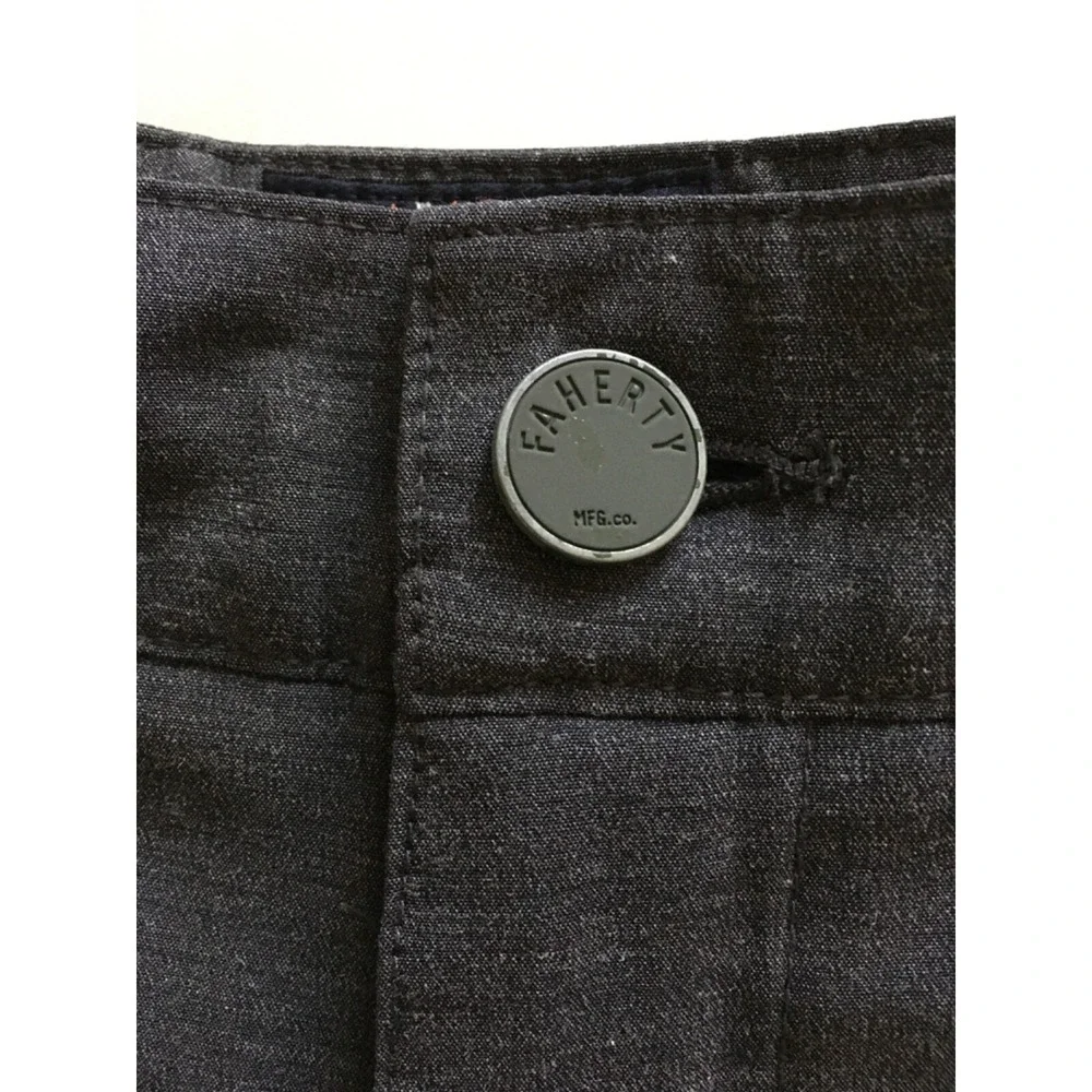 Faherty All Day Shorts Version 2.0 Mens 33 x 9 DrawString Performance Charcoal